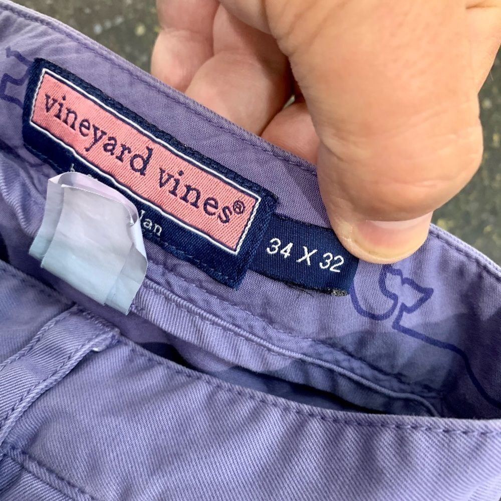 Vineyard Vines Lavender Slim Fit Pants. Size 34 - Picture 6 of 7